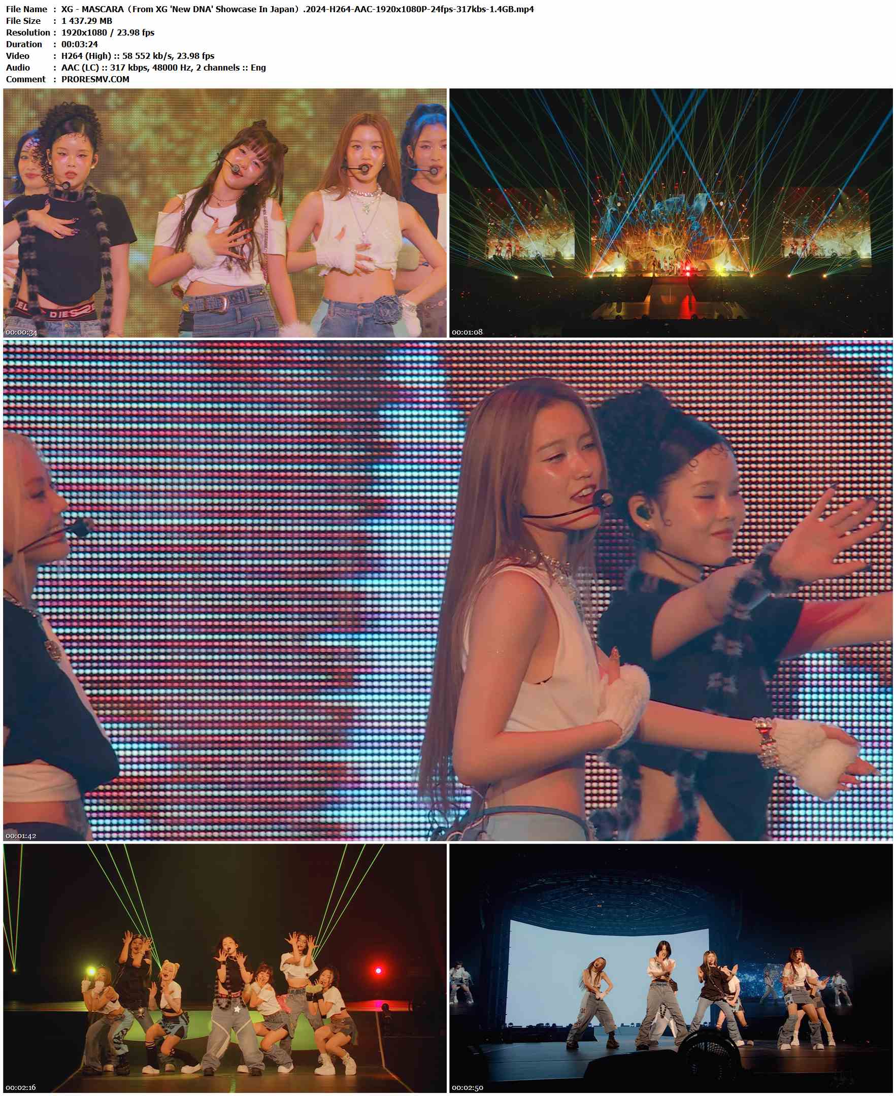 XG - MASCARA（From XG 'New DNA' Showcase In Japan）.2024-H264-AAC-1920x1080P-24fps-317kbs-1.4GB官方MV_高清MV